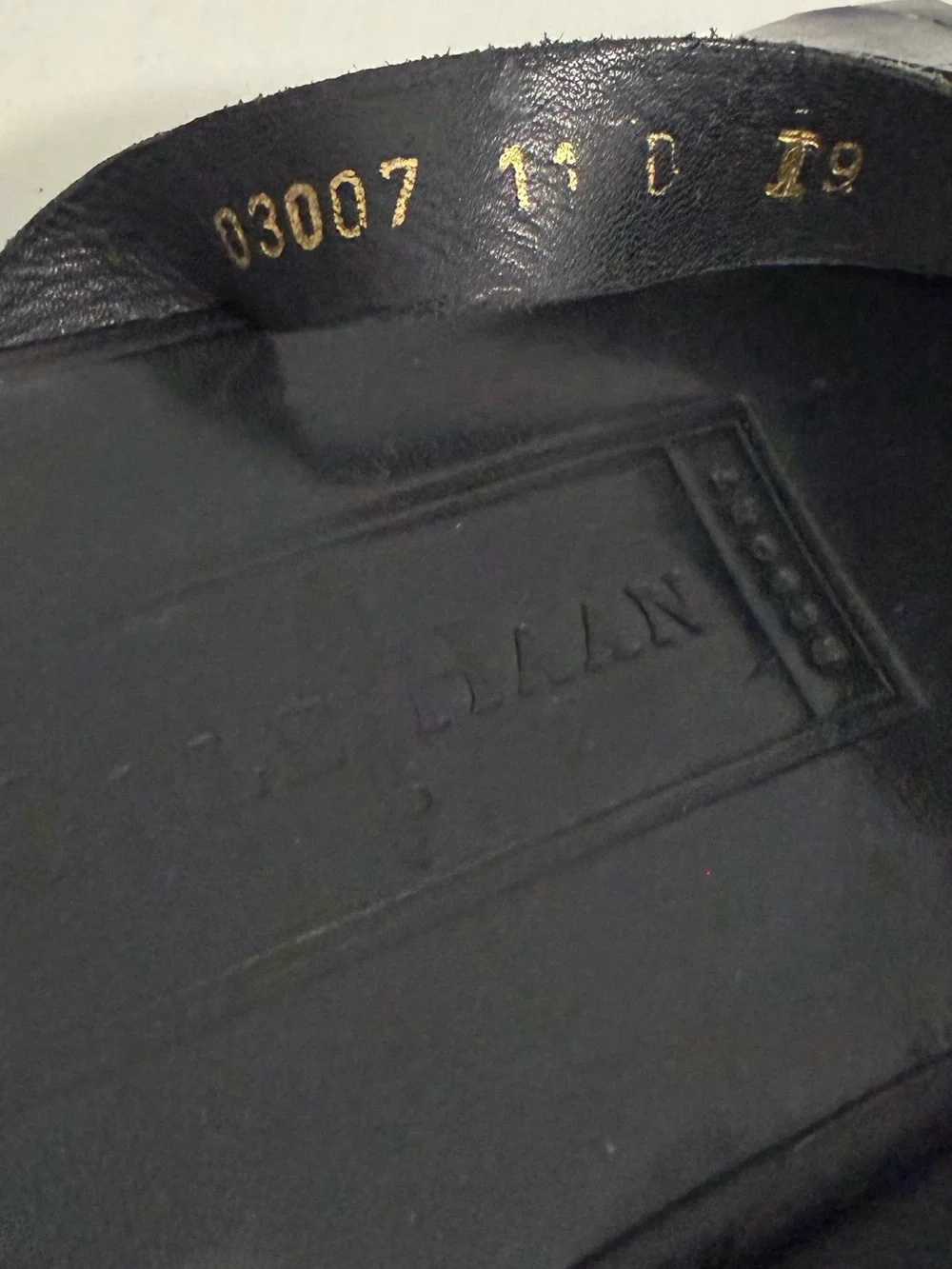 Cole Haan Resort Sandals Men's 11 D Black Leather Woven Slip On made in India